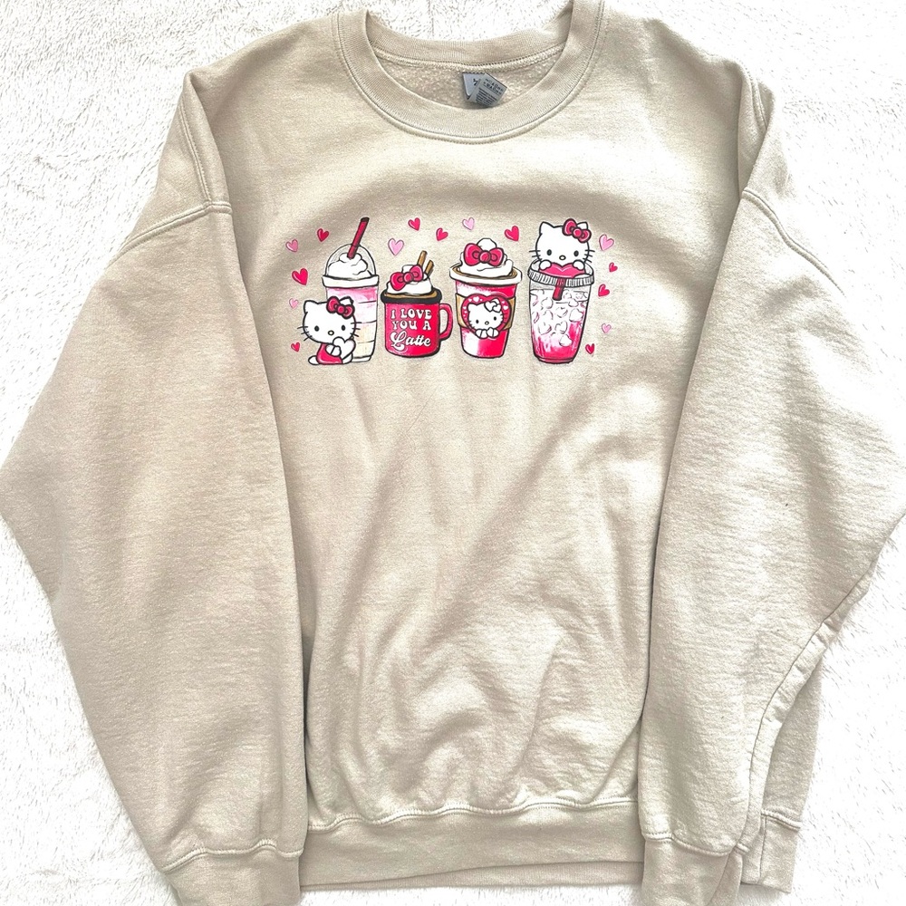 Gildan Sweatshirt with Hello Kitty Design
